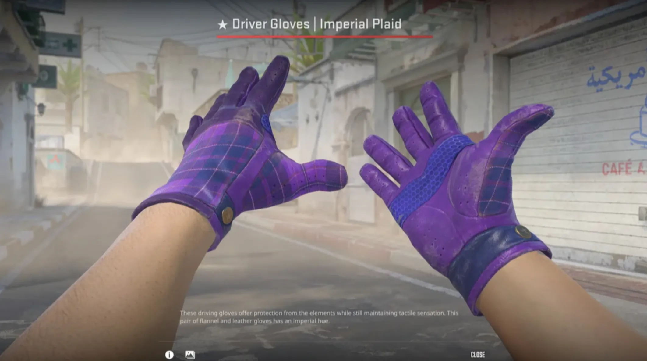 Driver Gloves Imperial Plaid and free hand knife